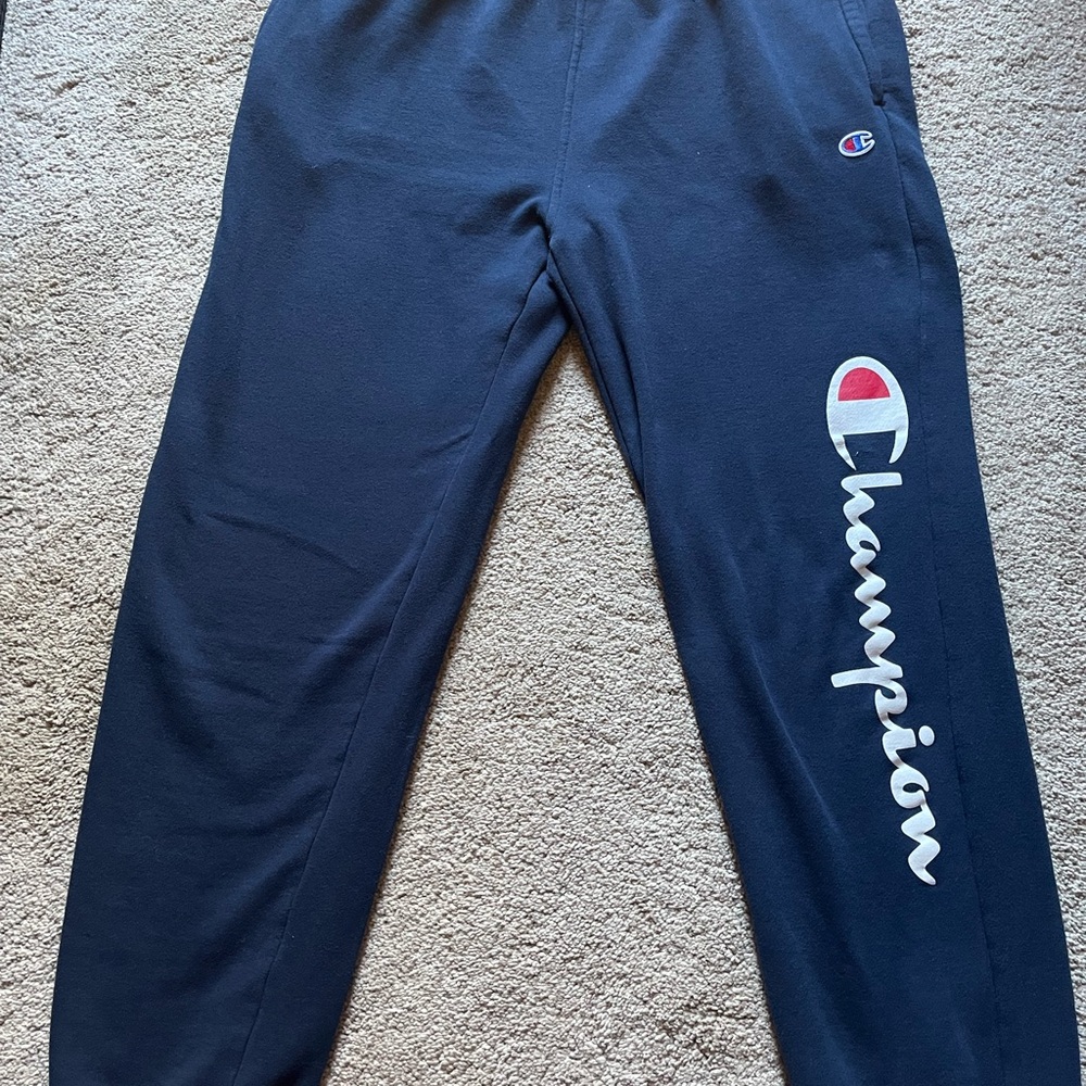 Champion Kids Dark Blue Joggers with Logo